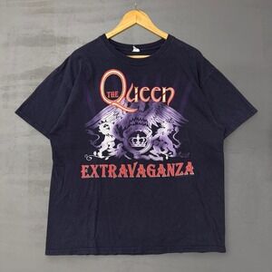 Queen T Shirt Navy Blue Extravaganza 2013 North American Tour XL